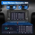 Miniatyrbild 3 av 4: AWESAFE Android 12 bilradio för Audi A3 8P S3 RS3 Sportback [2GB+32GB], 7-tums pekskärm med GPS Carplay Android Auto, Wi-Fi