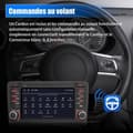 Miniatyrbild 4 av 4: AWESAFE Android 12 bilradio för Audi A3 8P S3 RS3 Sportback [2GB+32GB], 7-tums pekskärm med GPS Carplay Android Auto, Wi-Fi