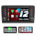 Miniatyrbild 1 av 4: AWESAFE Android 12 bilradio för Audi A3 8P S3 RS3 Sportback [2GB+32GB], 7-tums pekskärm med GPS Carplay Android Auto, Wi-Fi