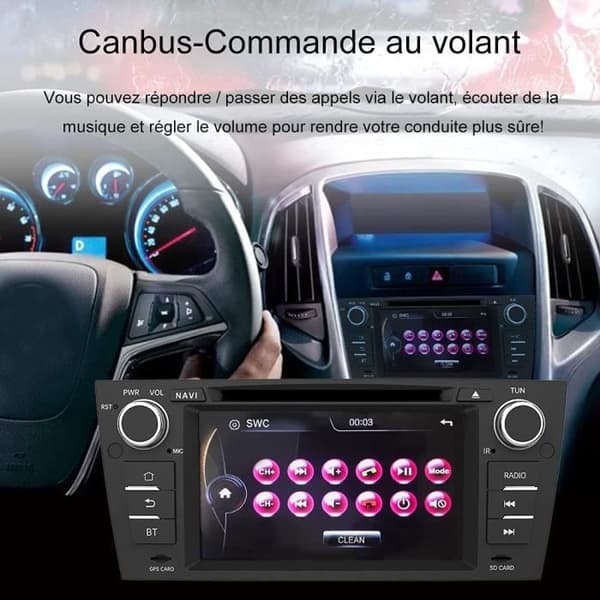 2 Din bilradio - AWESAFE - BMW 3-serie E90 E91 E92 E93 - 7 tums pekskärm - GPS - Bluetooth