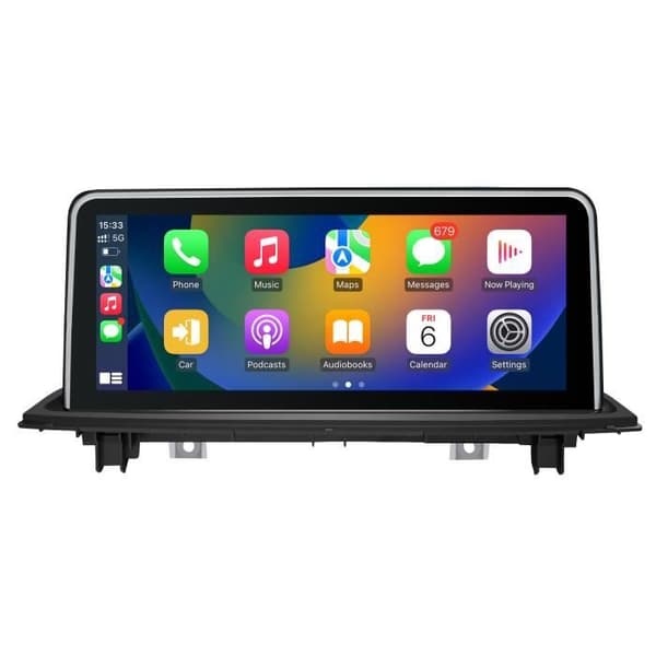 AWESAFE Android 11 bilradio för BMW X1 F48 [4GB+64GB] med 10,25 tums pekskärm, Carplay/Android Auto/Bluetooth/WIFI/4G