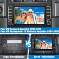 Miniatyrbild 2 av 4: AWESAFE Carplay bilradio för VW Touareg Transporter T5 Multivan, Android 12, 7" HD-pekskärm, GPS+Android Auto+WiFi[2GB+32GB]