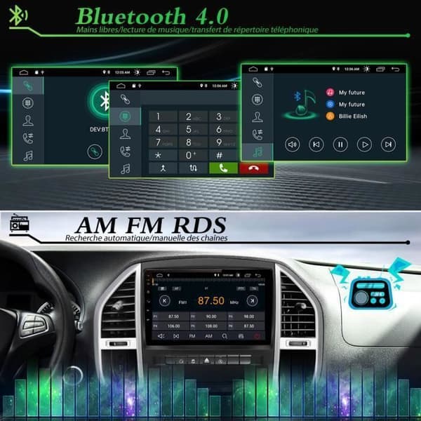 AWESAFE Android 12 bilradio för Mercedes Benz Vito 2014-2020(2GB+32GB)10 tum med Carplay GPS WiFi Bluetooth Android Auto