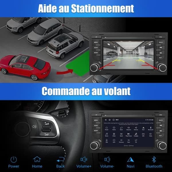 AWESAFE Android 12 bilradio för Audi A4 B6 B7/S4/RS4(2000-2012) med 7-tums pekskärm med GPS Carplay Android Auto WiFi