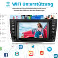 Miniatyrbild 4 av 4: AWESAFE Android 12 bilradio för Mercedes-Benz E-klass W211 GLS-klass W219(2G+32G)9 tum med Carplay AndroidAuto GPS Bluetooth