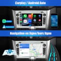 Miniatyrbild 3 av 4: AWESAFE Android 12 bilradio för Opel, 1GB+32GB 7 tum med Carplay Android Auto USB SD RDS Bluetooth - Grå