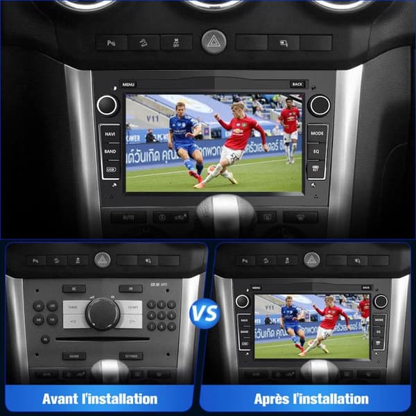 AWESAFE Android 12 bilradio för Opel Corsa Vivaro Antara Vectra Sigum Combo Zafira Astra Meriva, Carplay, 7'' HD Touchscreen GPS