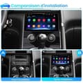 Miniatyrbild 3 av 4: AWESAFE Android 12 bilradio för Peugeot 3008/5008(2009-2016) med 9 tums pekskärm GPS Bluetooth FM SD RDS