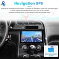 Miniatyrbild 2 av 4: AWESAFE Android 12 bilradio för Peugeot 3008/5008(2009-2016) med 9 tums pekskärm GPS Bluetooth FM SD RDS