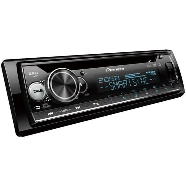 Autoradio - PIONEER - 1DIN - CD - Bluetooth - DAB - USB - Ansluten via Pioneer Smart Sync-appen