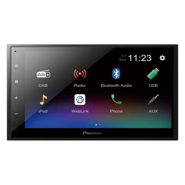 Bilradio - PIONEER - DMH-A340DABDAB - USB - 2 DIN - 6,8" kapacitiv skärm av typen "FLAT" - Bluetooth - DAB+