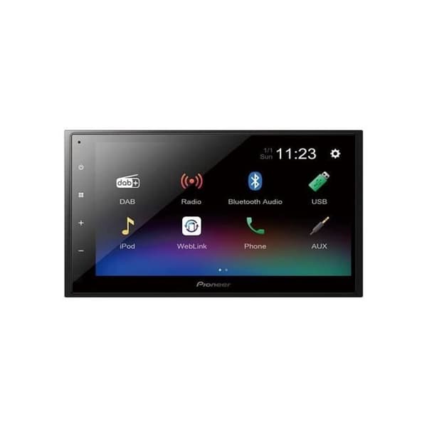 Bilradio - PIONEER - DMH-A340DABDAB - USB - 2 DIN - 6,8" kapacitiv skärm av typen "FLAT" - Bluetooth - DAB+