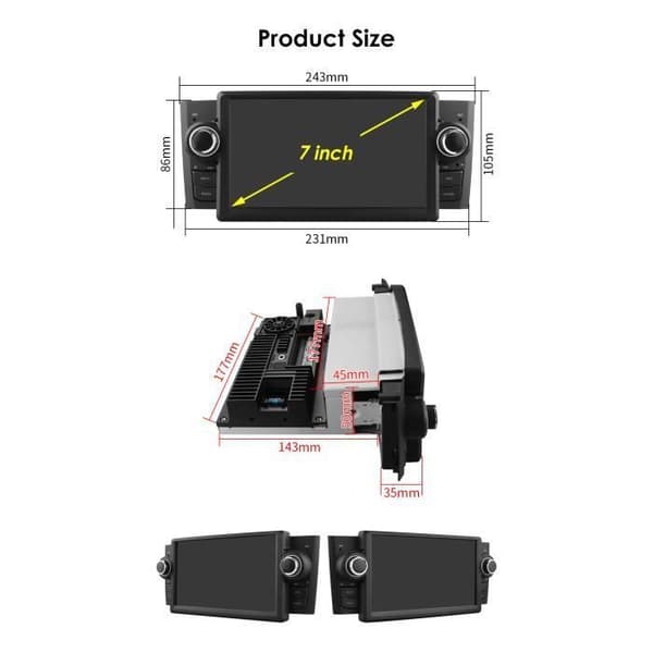 4G+32G Android Car Radio 2din för Fiat Grande Punto Linea 2007-2012 Multimedia Videospelare Stereo GPS navi Carplay