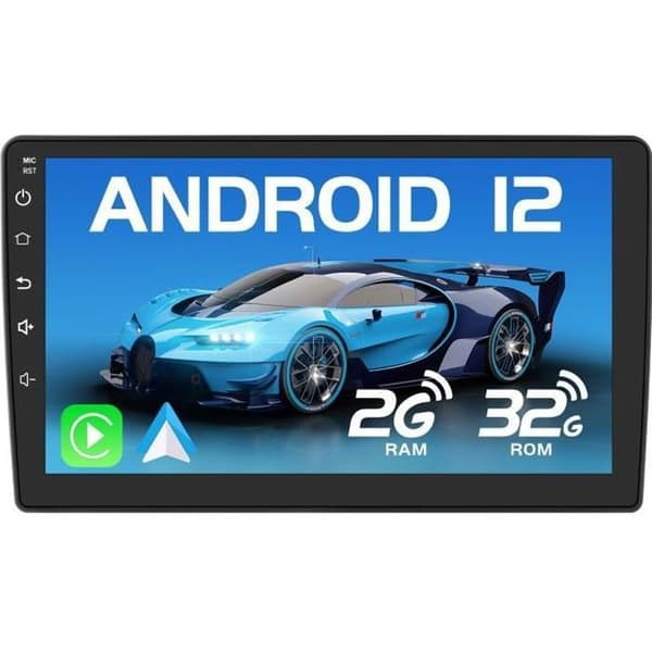 AWESAFE Carplay bilradio för Peugeot 407(2004-2008) 9'', Android 12 [2GB+32GB] med GPS Android Auto WiFi DSP FM Rattkontroll