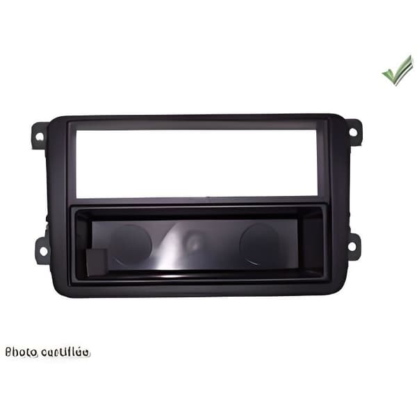 Bilradio fascia - Volkswagen - Golf5 - Svart - Single DIN - Kompatibel med flera modeller