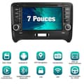Miniatyrbild 2 av 6: AWESAFE Android 12 bilradio för Audi TT MK2 8J(2006-2012)[2GB+32GB] med 7'' Carplay Wireless/Android Auto GPS WiFi BT USB FM RDS