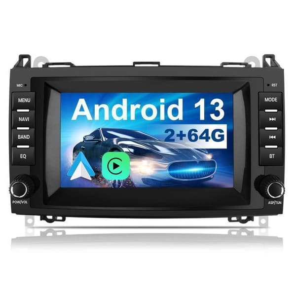 AWESAFE Android 13 2GB+64GB bilradio för Mercedes-Benz Vito Viano Sprinter W639/B-Class W245/W169 8"-skärm Carplay Android Auto
