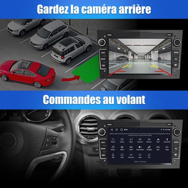 AWESAFE Android 13 2GB+64GB bilradio för Opel Corsa Vivaro Antara Vectra Signum Combo Zafira, 7-tumsskärm med Carplay