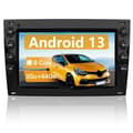 Miniatyrbild 1 av 6: AWESAFE Android 13 2GB+64GB bilradio för Megane 2,7 tums skärm Carplay Android Auto Bluetooth WiFi RDS GPS FM