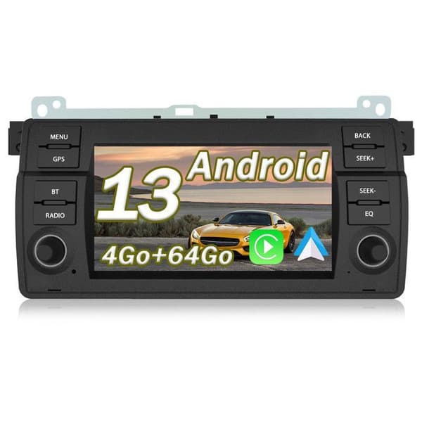 AWESAFE 4G Android 13 4GB+64GB bilradio för BMW E46 Rover 75 MG ZT med 7 tums skärm Carplay/Android Auto GPS Bluetooth