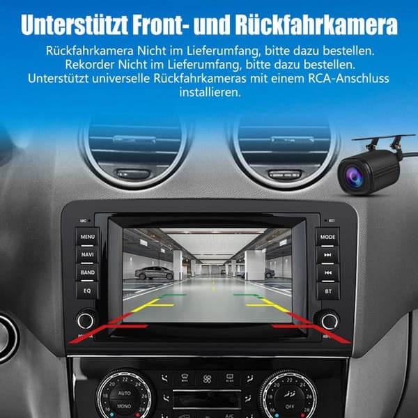 AWESAFE Android 13 2GB+64GB bilradio för Mercedes Benz ML-Class W164/GL-Class X164 (2005-2012) 7-tumsskärm Carplay Android Auto