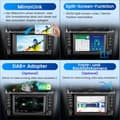 Miniatyrbild 6 av 6: AWESAFE 8'' 4G Android 13 bilradio 6GB+128GB för Mercedes-Benz C-Klass CLC-Klass W203 (2008-2010) CLK-Klass W209 (2005-2011)