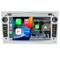Miniatyrbild 1 av 6: AWESAFE 4G Android 13 6GB+128GB bilradio för Opel, 7-tumsskärm med Carplay Android Auto USB SD RDS Bluetooth Silver