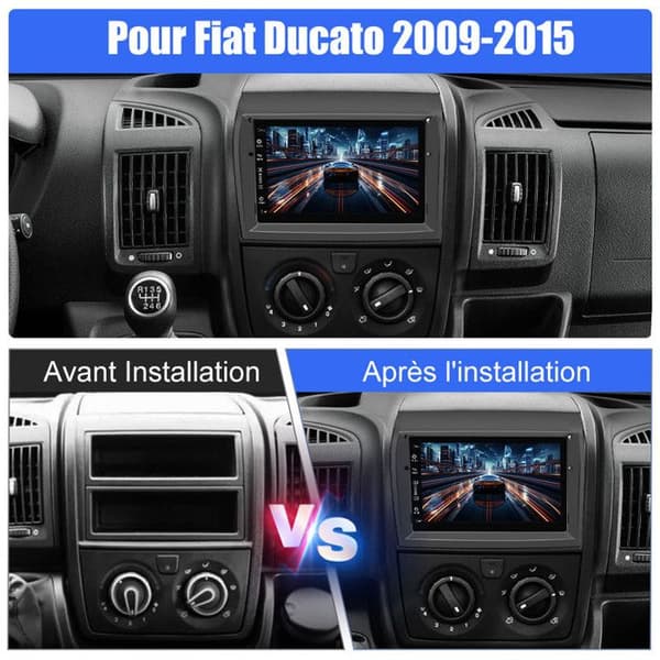 AWESAFE 4G Android 13 Bilradio 6GB+128GB för Fiat Ducato Peugeot Boxer Citroën Jumper 7''-skärm med Carplay Android Auto GPS FM