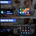 Miniatyrbild 3 av 6: AWESAFE 4G Android 13 6GB+128GB bilradio för Fiat 500(2007-2015) med 7-tums pekskärm Carplay Android Auto GPS WiFi DSP FM
