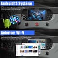 Miniatyrbild 6 av 6: AWESAFE 4G Android 13 6GB+128GB bilradio för Fiat 500(2007-2015) med 7-tums pekskärm Carplay Android Auto GPS WiFi DSP FM