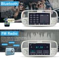 Miniatyrbild 4 av 6: AWESAFE Android 12 bilradio 2GB+32GB för Fiat 500(2007-2015) med 7-tums pekskärm Carplay Android Auto GPS WiFi DSP FM Vit
