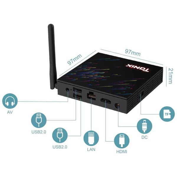 Tanix Tx68 H618 2gb/16gb Android 12 Mediespelare