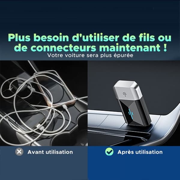 TOGUARD 2 i 1 trådlös Carplay-adapter för Apple Carplay &amp; Android Auto WIFI 5.8GHz Plug &amp; Play Bluetooth 5.0