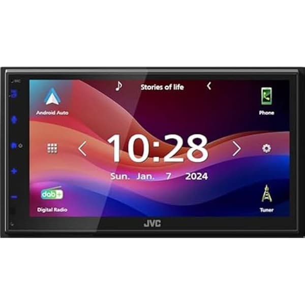 Mottagare Mono-receiver - JVC - KW-M595DBT - 17,3 cm WSVGA - DAB+/FM - CarPlay/Android Auto
