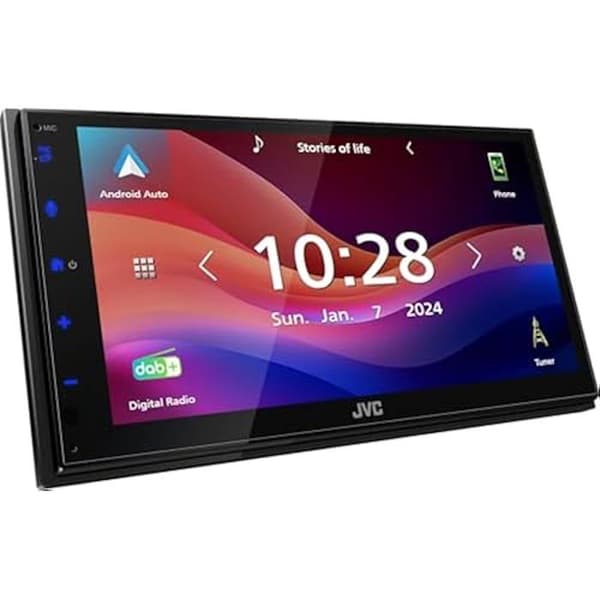 Mottagare Mono-receiver - JVC - KW-M595DBT - 17,3 cm WSVGA - DAB+/FM - CarPlay/Android Auto