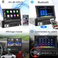 Miniatyrbild 3 av 4: INN Carplay bluetooth bilradio med Android Auto Manuell indragning 7 tums pekskärmsradio med backkamera Spegel Lin