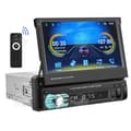 Miniatyrbild 1 av 4: INN Carplay bluetooth bilradio med Android Auto Manuell indragning 7 tums pekskärmsradio med backkamera Spegel Lin