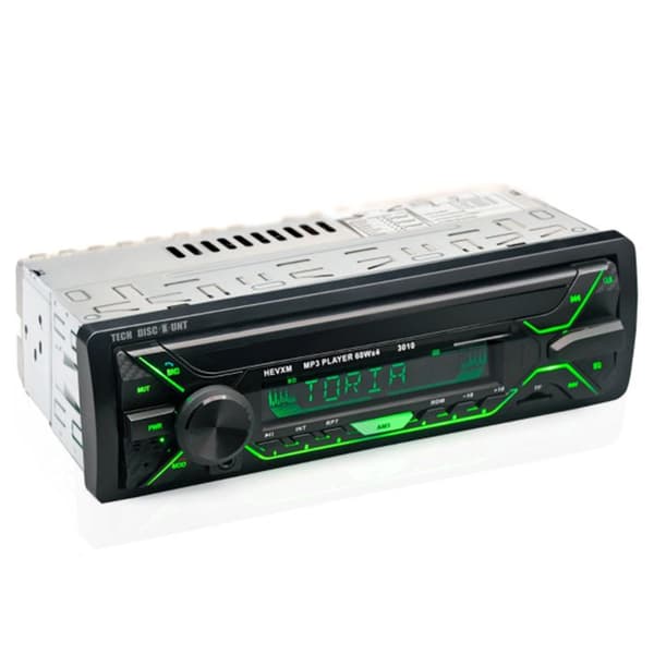 Autoradio Bluetooth FM Radio Stéréo 60W x 4, MP3-spelare H handsfree bil, USB-SD-TF-AUX stöd + fjärrkontroll