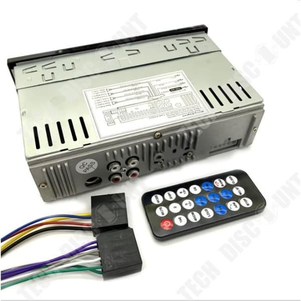 TD® Bil Bluetooth Stereo, 12V Bil Bluetooth MP3 Radio FM Minneskort AUX U Disc Player Universal Auto Audio