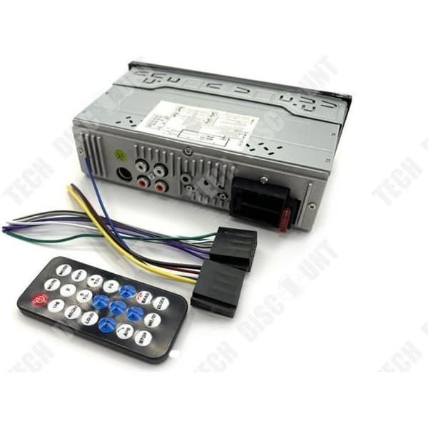TD® Bil Bluetooth Stereo, 12V Bil Bluetooth MP3 Radio FM Minneskort AUX U Disc Player Universal Auto Audio