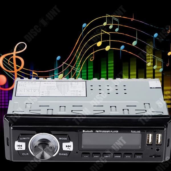 TD® Bilstereo MP3-kort U Disk Surround Ljudkvalitet Inbyggd trådlös FM-radio DVD CD Dold bil Inbyggd MP3-spelare