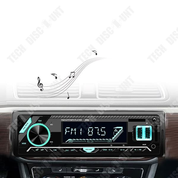 TD® Bilradio bluetooth Bil MP3-spelare bluetooth Dubbel USB Snabbladdning Fyrkantig hållare Bil MP3 för bil
