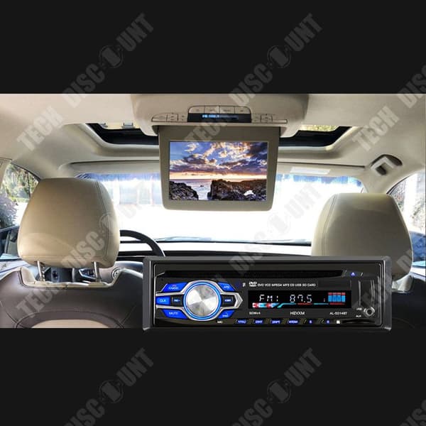 TD® Single Ingot bluetooth Bilradio Bil CD-spelare Handsfree bluetooth Bil DVD-spelare FM