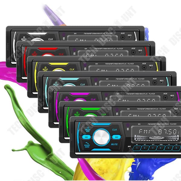 TD® Bluetooth Bilradio Dubbel USB MP3-spelare Bluetooth Talk USB Flash Drive Plug and Play DAB Digital Radio för bil