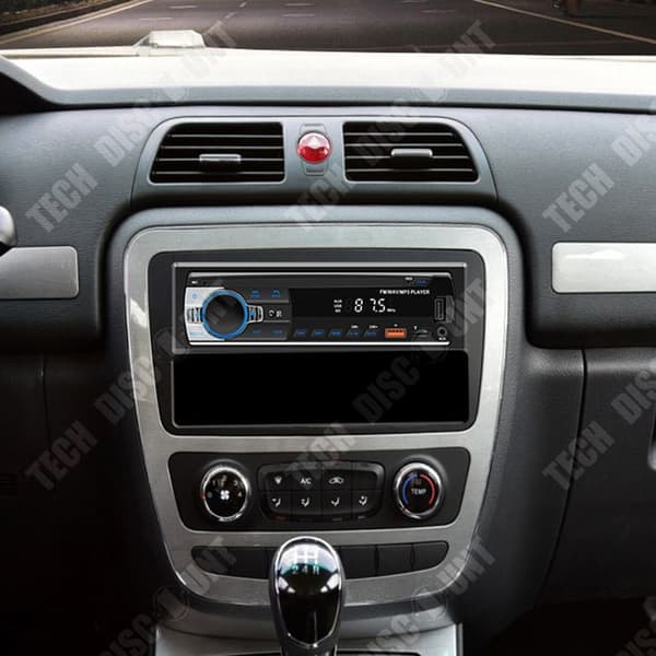 TD® Bilradio Bluetooth Universal MP3-spelare för bilförlustfri ljudkvalitet Central modifiering Bilradio Svart