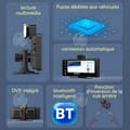 Miniatyrbild 3 av 4: INN Autoradio Bärbar 32G SD Bil MP5 10,26 tum med backkamera och dashcam Carplay och Android