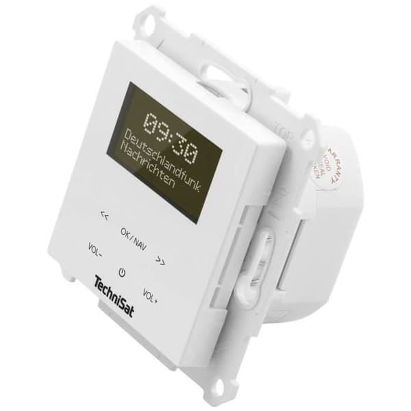 TechniSat DIGITRADIO UP 55, vit Radiouttag DAB+, FM Bluetooth, DAB+, FM med högtalarbox, r-funktion