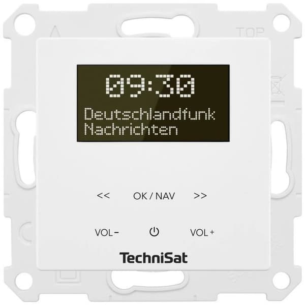 TechniSat DIGITRADIO UP 55, vit Radiouttag DAB+, FM Bluetooth, DAB+, FM med högtalarbox, r-funktion