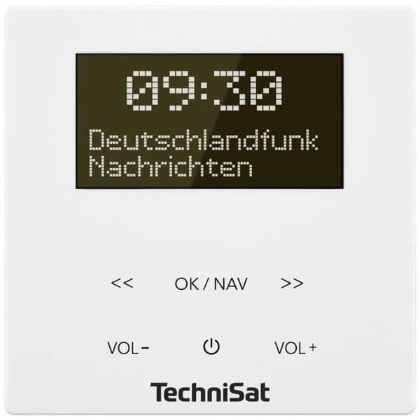 TechniSat DIGITRADIO UP 55, vit Radiouttag DAB+, FM Bluetooth, DAB+, FM med högtalarbox, r-funktion