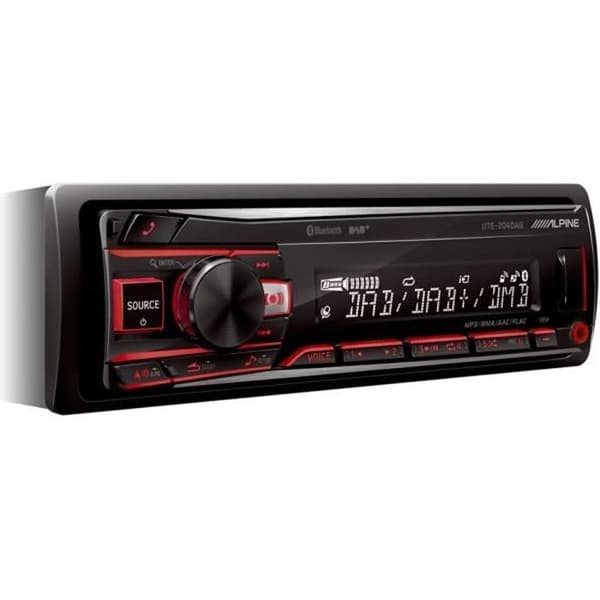 Alpine UTE-204DAB bilradio - Bluetooth, DAB+ och USB-uppspelning
